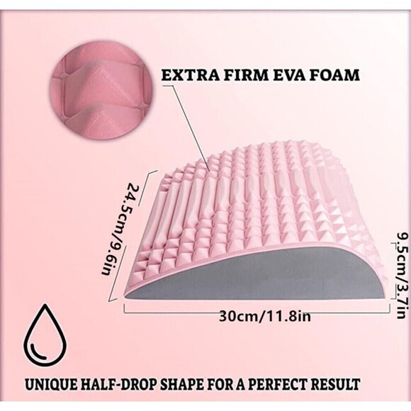 Back And Neck Stretcher Refresh Sciatica Pain Relief Pillow Back Stretcher pink - Picture 3 of 8